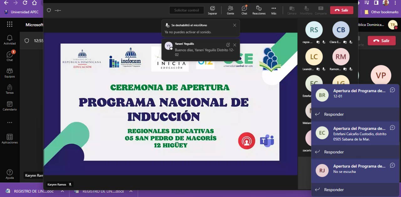  imagen Nuevos maestros viendo un video introductorio a trav&eacute;s del canal de YouTube de Radio Televisi&oacute;n Educativa 