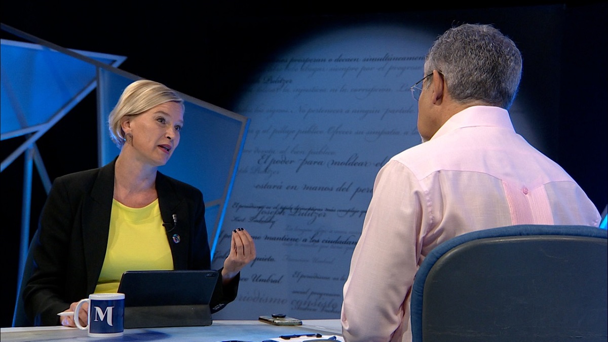  imagen La representante residente del Programa de las Naciones Unidas para el Desarrollo (PNUD), Inka Mattila 