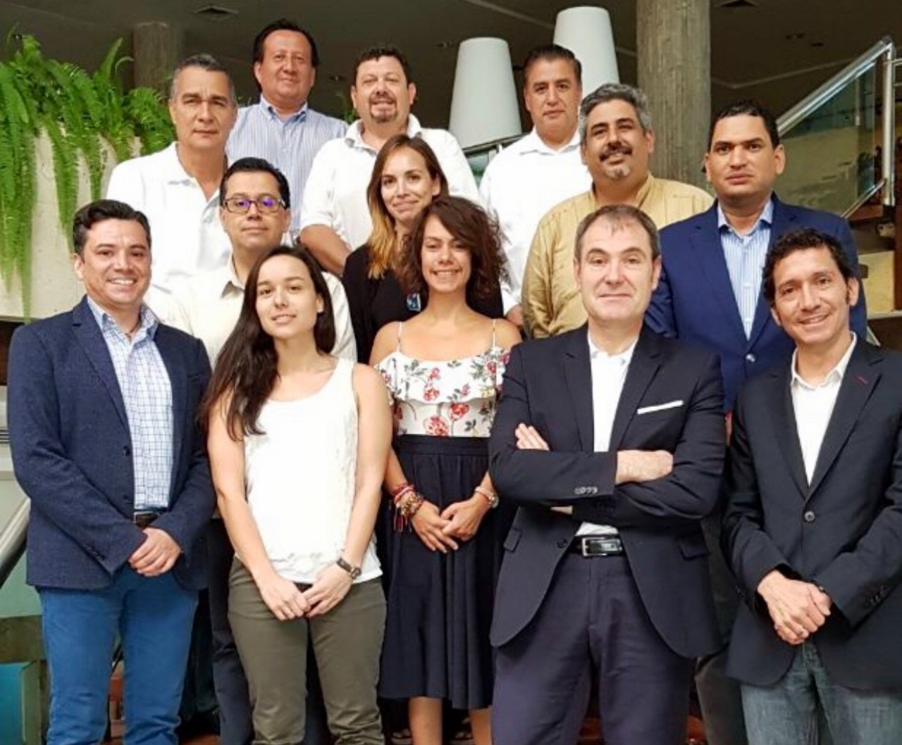  imagen Director de Comunicaciones y Relaciones P&uacute;blicas de este Ministerio de Educaci&oacute;n, Miguel Medina junto a directiva del Comit&eacute; Ejecutivo de Televisi&oacute;n Educativa de Iberoam&eacute;rica. 