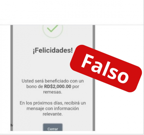  imagen Mensaje falso del Bono Escolar 
