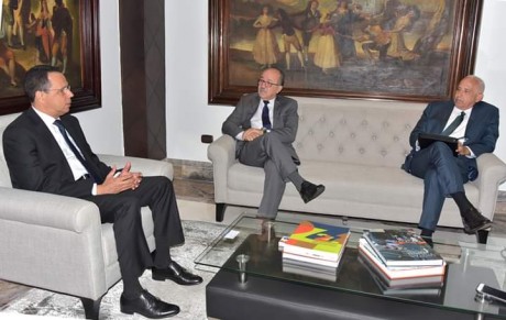  imagen Secretario ejecutivo de la Coordinaci&oacute;n Educativa y Cultural Centroamericana (CECC/SICA), Carlos Staff, Junto al Ministro de Educaci&oacute;n, Antonio Pe&ntilde;a Mirabal. 