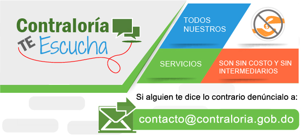 Contralor&iacute;a te escucha. Todos nuestros servicios son sin costo y sin intermediarios.